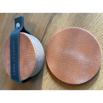 LXRY Leather 011 Onderzetter rond 8 stuks geen kleurvariant