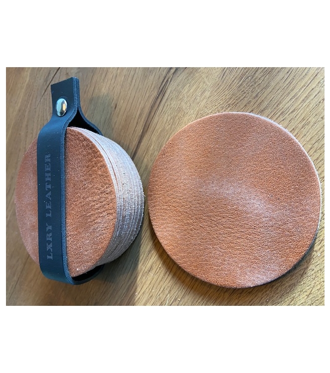 LXRY Leather 011 Onderzetter rond 8 stuks geen kleurvariant