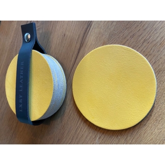 LXRY Leather 011 Onderzetter rond 8 stuks geen kleurvariant