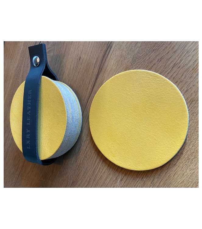 LXRY Leather 011 Onderzetter rond 8 stuks geen kleurvariant