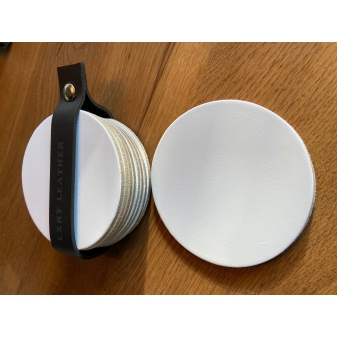 LXRY Leather 011 Onderzetter rond 8 stuks geen kleurvariant