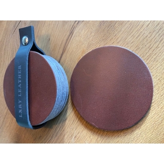 LXRY Leather 011 Onderzetter rond 8 stuks geen kleurvariant