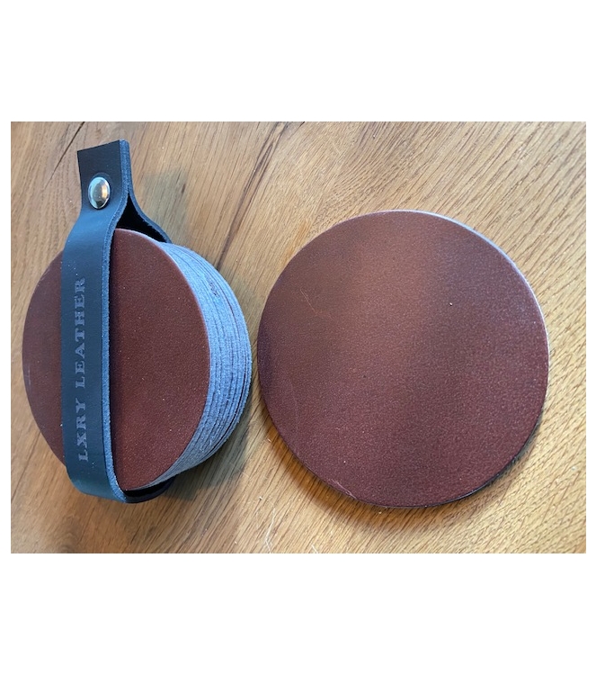 LXRY Leather 011 Onderzetter rond 8 stuks geen kleurvariant