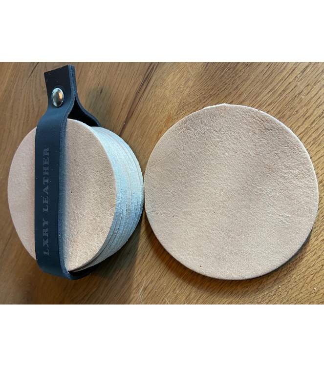 LXRY Leather 011 Onderzetter rond 8 stuks geen kleurvariant