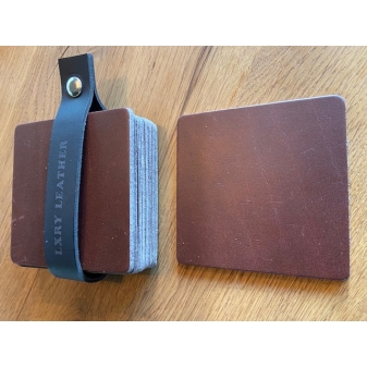 LXRY Leather 0012 Onderzetter vierkant 8 st geen kleurvariant