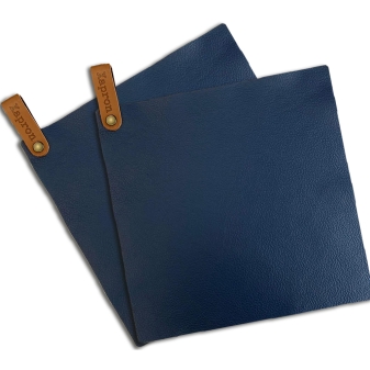 Xapron Xapron lederen pannenlapset blauw