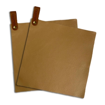 Xapron Xapron lederen pannenlapset bruin