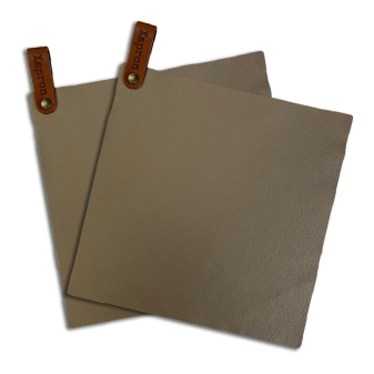 Xapron Xapron lederen pannenlapset bruin