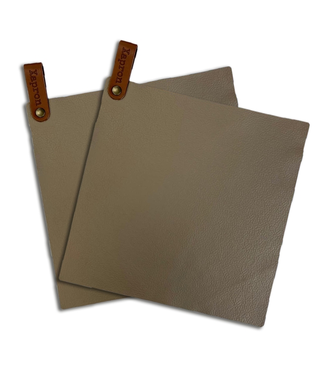 Xapron Xapron lederen pannenlapset bruin