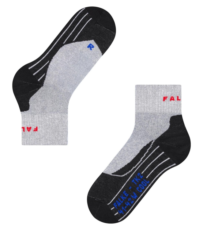 Falke 16155 TK2 Explore Cool Short grijs