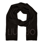 Liu·Jo 2F5019 M0300 sciarpa logo zwart