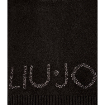 Liu·Jo 2F5019 M0300 sciarpa logo zwart