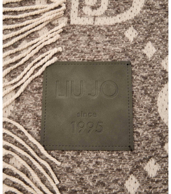 Liu·Jo 2F5038 To300 Stola maxi oval grijs
