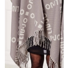Liu·Jo 2F5033 T0300 poncho logo maxi grijs